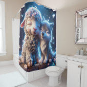 Rideaux De Douche Imaginaire Bébés mignons Loup mouton (En situation)