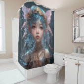 Rideaux De Douche Imaginaire Cute Rainy Forest Fairy (En situation)