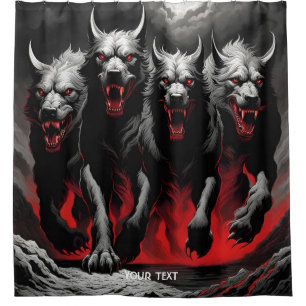 Rideaux De Douche Imaginaire Cute Vivid Gothique Coureurs Hounds
