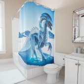 Rideaux De Douche Imaginaire Cute Vivid Ice Créature Sculpture (En situation)