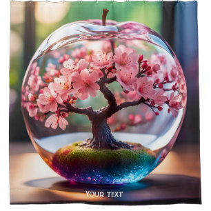 Rideaux De Douche Imaginaire Cute Vivid Pomme d'Herbe Fleur