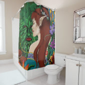 Rideaux De Douche Imaginaire d'elfe vert (En situation)