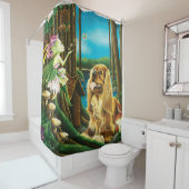 Rideaux De Douche Imaginaire du roi Charles Spaniel Sprite (En situation)