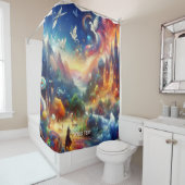 Rideaux De Douche Imaginaire Fantastique oeuvre d'enfant (En situation)