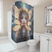 Rideaux De Douche Imaginaire Fée mignonne Rainy Forest (En situation)