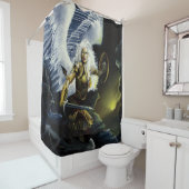 Rideaux De Douche Imaginaire guerrier épée Angel (En situation)