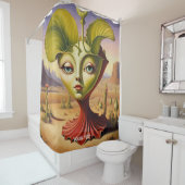 Rideaux De Douche Imaginaire Mal Vivid Surreal Face Désert (En situation)