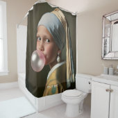 Rideaux De Douche Imaginaire mignon bulle rose gomme (En situation)