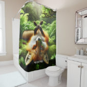 Rideaux De Douche Imaginaire mignon Jouer Fox Forest (En situation)