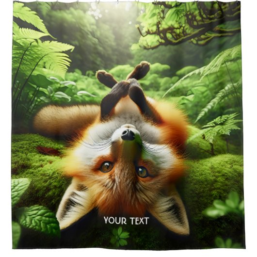 Rideaux De Douche Imaginaire mignon Jouer Fox Forest (Devant)