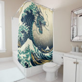 Rideaux De Douche Imaginaire mignon mythique Dragon japonais (En situation)