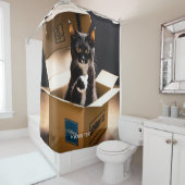Rideaux De Douche Imaginaire Mignonne Que Chat Vit (En situation)