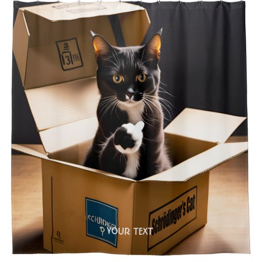 Rideaux De Douche Imaginaire Mignonne Que Chat Vit (Devant)