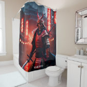 Rideaux De Douche Imaginaire Mignonne Vivid Samurai En Rouge (En situation)