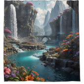 Rideaux De Douche Imaginaire Planet salle de bain d'évacuation d'eau (Devant)