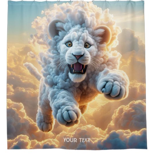 Rideaux De Douche Imaginaire Vif Saut Vive Cloud Lion (Devant)