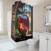 Rideaux De Douche Imaginaire Vive Vive Pomme Vitrée Verre (En situation)