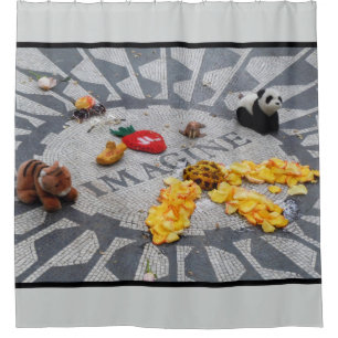Rideaux De Douche Imagine Strawberry Fields Central Park NYC photo