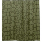 Rideaux De Douche Impression Crocodile Vert (Devant)