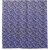 Rideaux De Douche Impression d'animal abstrait violet (Devant)