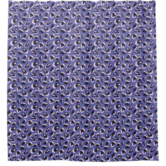 Rideaux De Douche Impression d'animal abstrait violet (Devant)