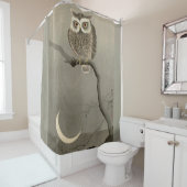 Rideaux De Douche impression de chouette à longue oreille (En situation)