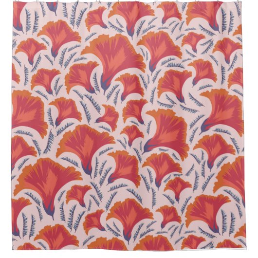 Rideaux De Douche Impression de flux (Devant)