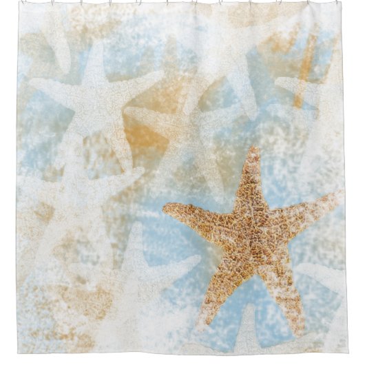 Rideaux De Douche Impression de poisson étoilé côtier (Devant)