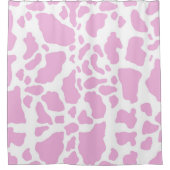 Rideaux De Douche Impression de vache rose (Devant)