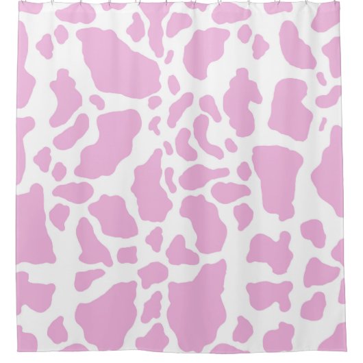 Rideaux De Douche Impression de vache rose (Devant)