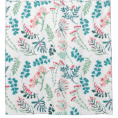 Rideaux De Douche Impression florale moderne (Devant)