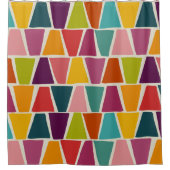 Rideaux De Douche Impression géométrique Mosaïque moderne du milieu  (Devant)