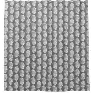 Rideaux De Douche Impression, gris/gris et blanc sur le bloc de coqu