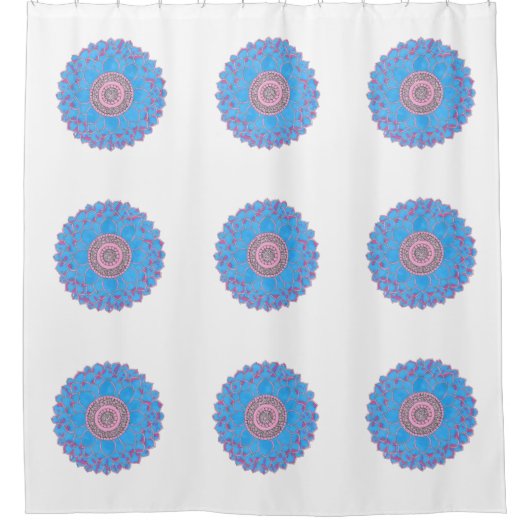 Rideaux De Douche Impression Mandala (Devant)