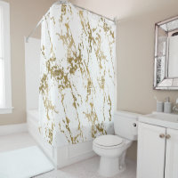 Impression Marbre blanc Gold Metallic