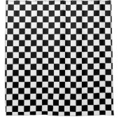 Rideaux De Douche Impression numérique des échecs noirs et blancs (Devant)