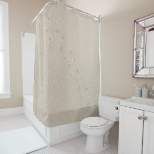 Rideaux De Douche Impression pieds nus dans le sable de plage
