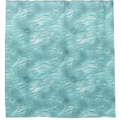 Rideaux De Douche Impression Zebra Mint Glitzy (Devant)