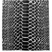 Rideaux De Douche Imprimé serpent noir et blanc (Devant)