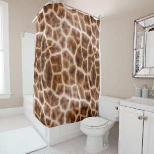 Rideaux De Douche Imprimer Giraffe Safari