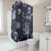 Rideaux De Douche Incas motif graphique de conception transparente (En situation)
