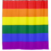 Rideaux De Douche Indicateur de la fierté arc-en-ciel (Devant)