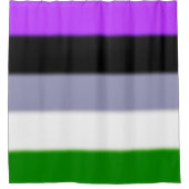 Rideaux De Douche Indicateur Falln Genderqueer Pride (Devant)