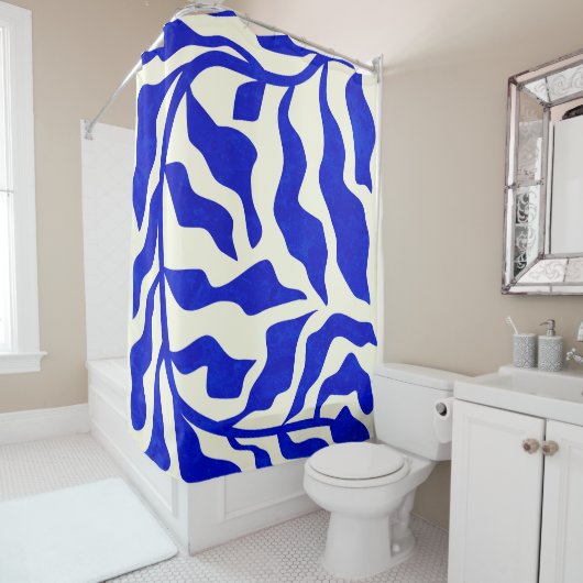 Rideaux De Douche Indigo Elegance (En situation)