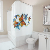 Rideaux De Douche Infinity of Monarch Butterflies (En situation)