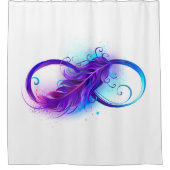 Rideaux De Douche Infinity with purple feather (Devant)