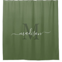 Initiale et nom personnalisable avec Loden Green