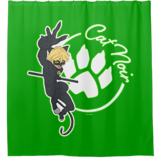 Rideaux De Douche Insigne Cat Noir (Devant)