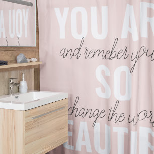 Rideaux De Douche Inspiration Vous Êtes Si Belle Citation Positive