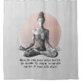 Rideaux De Douche Instructeur de méditation Yoga Reiki Master Lotus  (Devant)